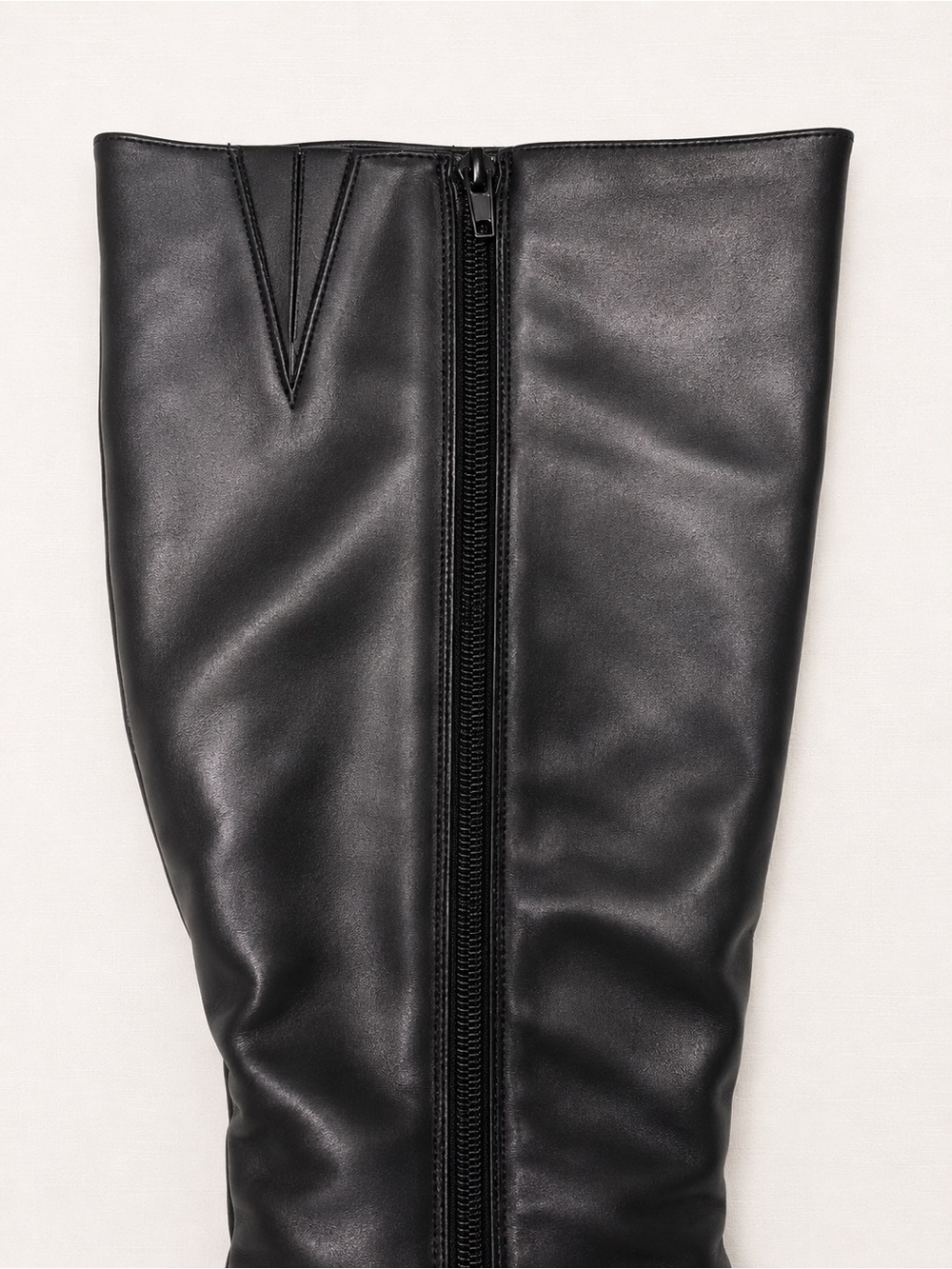 INC International Concepts Black Knee High Pointed Toe Stiletto Boots Size 12 - Picture 3 of 5